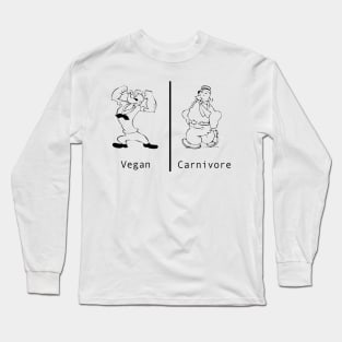 Vegan vs Carnivore Long Sleeve T-Shirt